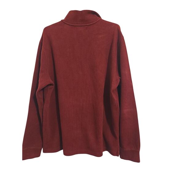 Polo by Ralph Lauren Burgundy Quarter Zip Pullover Sweater Men’s Unisex S Large - Picture 3 of 7